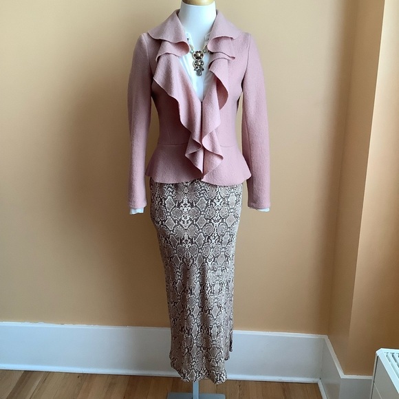 IRIS SETLAKWE Blush Wool Hourglass Blazer Size 6 - Picture 15 of 16